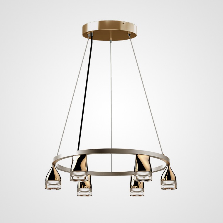 Подвесная люстра ALERT Золотой by ImperiumLoft