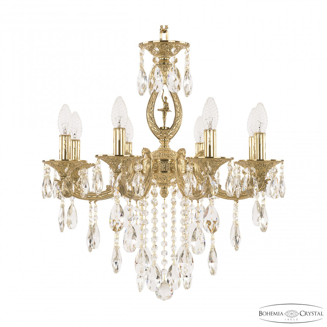 Люстра бронзовая с хрусталём 71408/8/175 B G FD2S