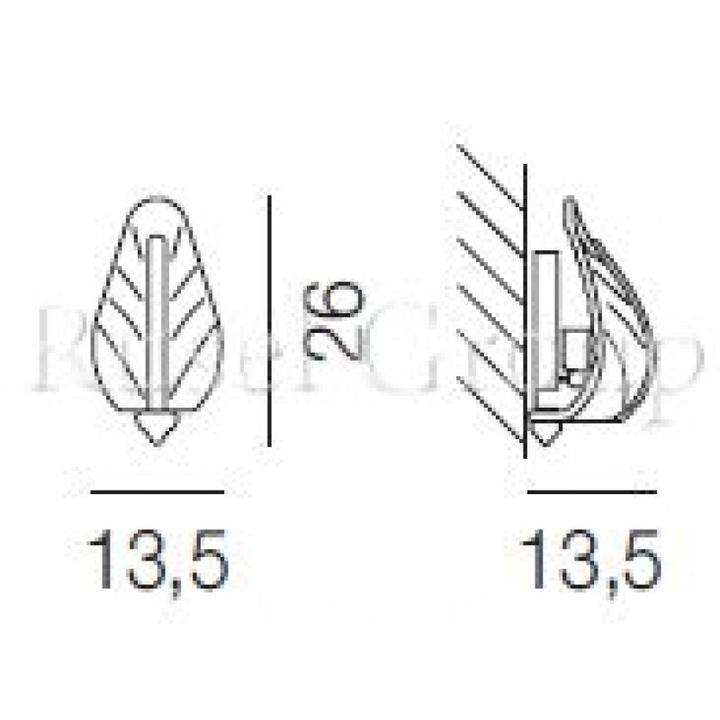 Настенный светильник Vistosi MORRISE AP