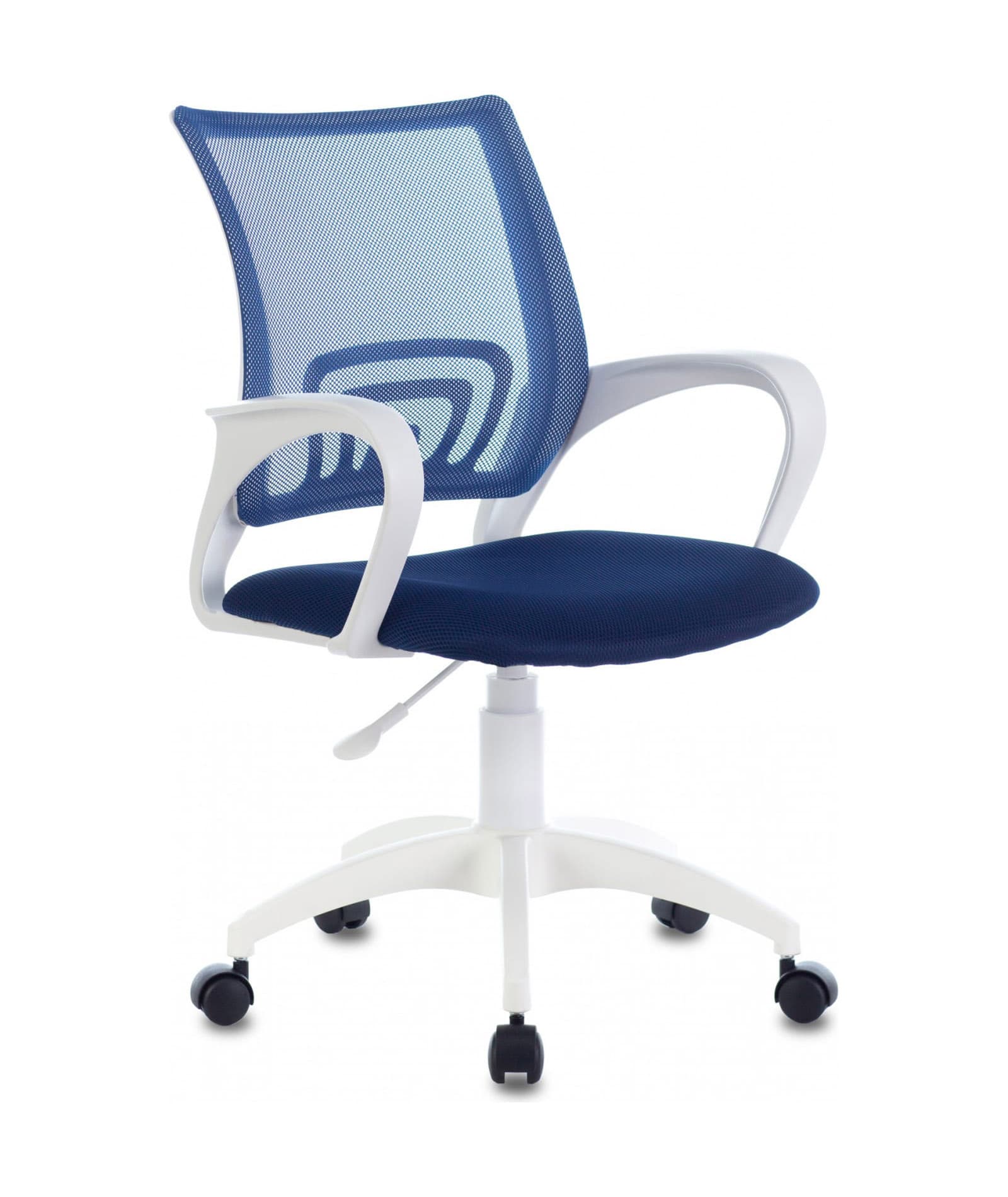 Кресло Бюрократ CH-W695NLT темно-синий TW-05N TW-10N сетка/ткань крестовина пластик пластик белый Stool Group