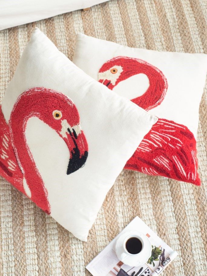 Подушки Фламинго, набор Glasar T38486