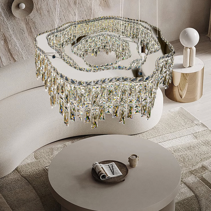 Кольцевая люстра MICHELLE D50+80 Chrome by ImperiumLoft