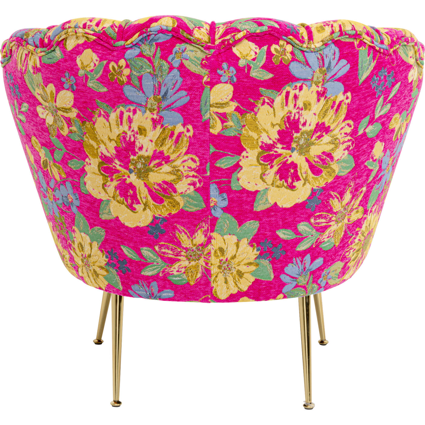 Кресло Water Lily Gold Flower Fever Pink KARE 71349
