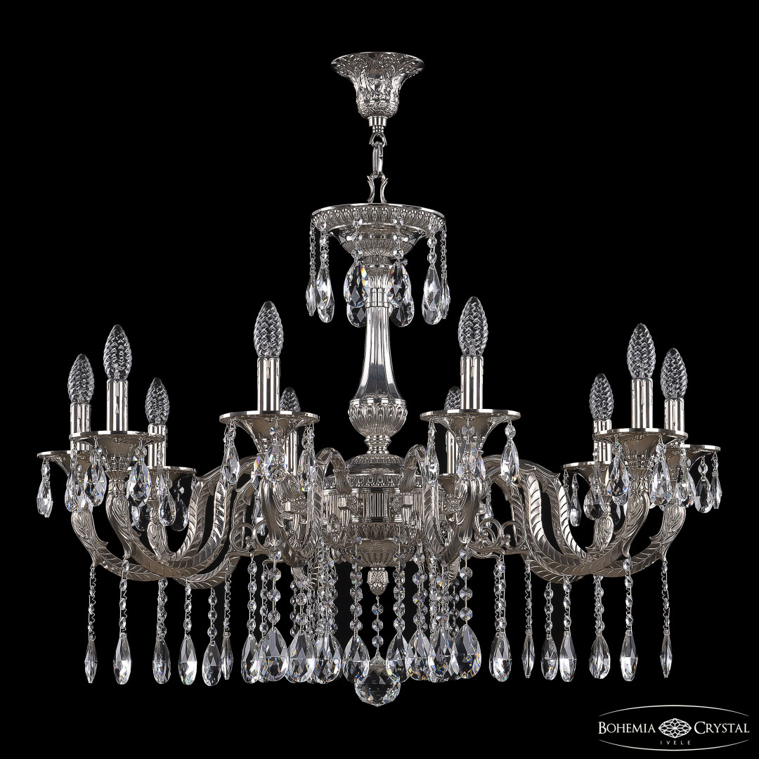 Люстра бронзовая 73122/10/300 A Ni Bohemia Ivele Crystal