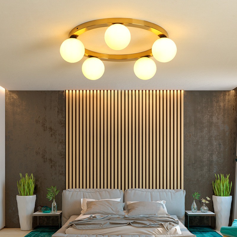 Потолочный светильник WREATH 8 D77 Золото, Матовый by ImperiumLoft