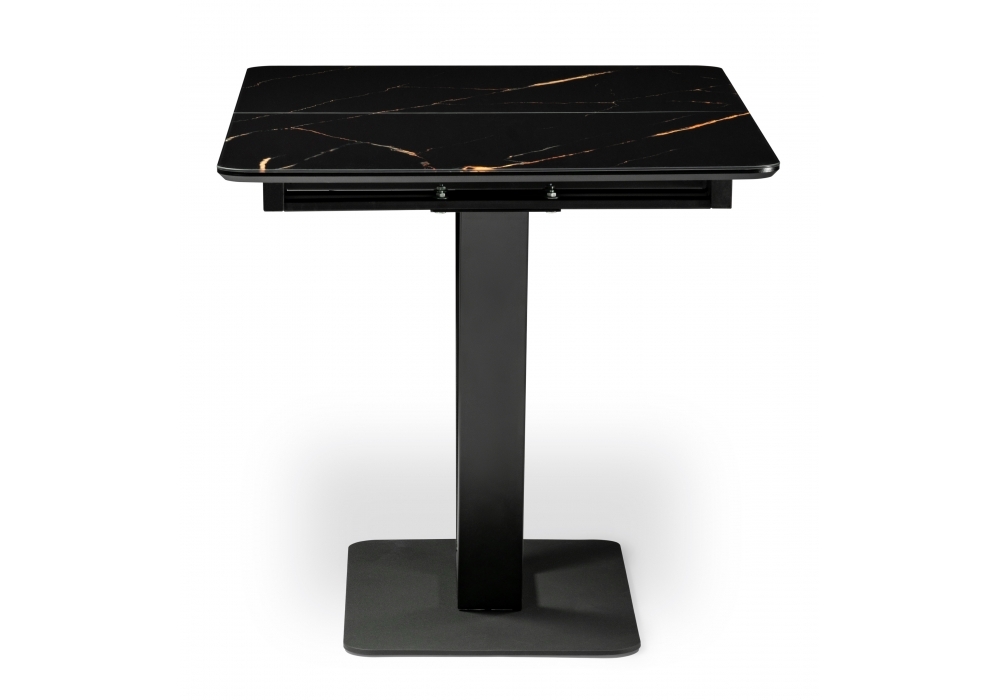 Стол стеклянный Woodville Бугун обсидиан / черный 500004