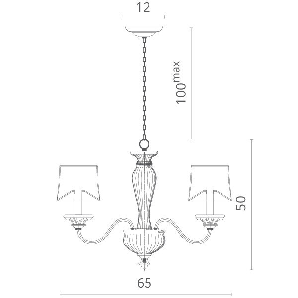 Подвесная люстра Divinare 1175/01 LM-5