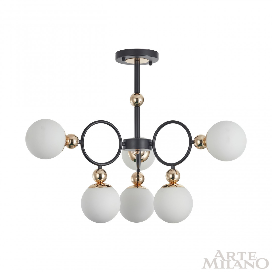 Люстра 274307/6 BK/GD Arte Milano