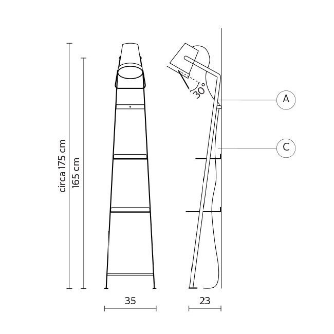 Торшер Karman Alfred White HP128 1B INT