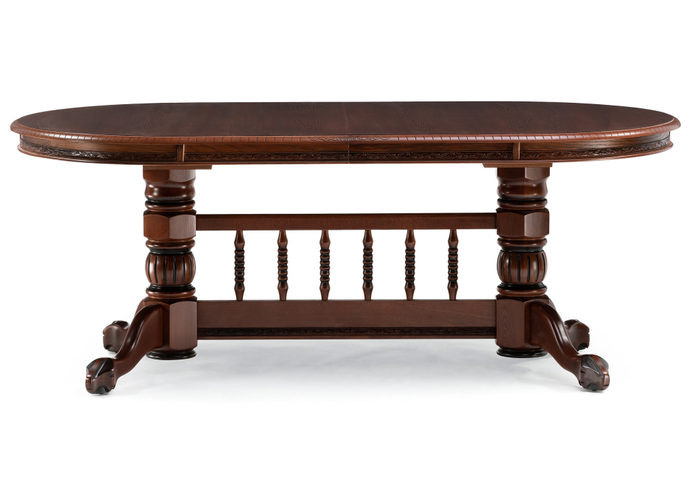 Стол деревянный Woodville Кантри 200(280)х107х79 орех / коричневая патина 450825