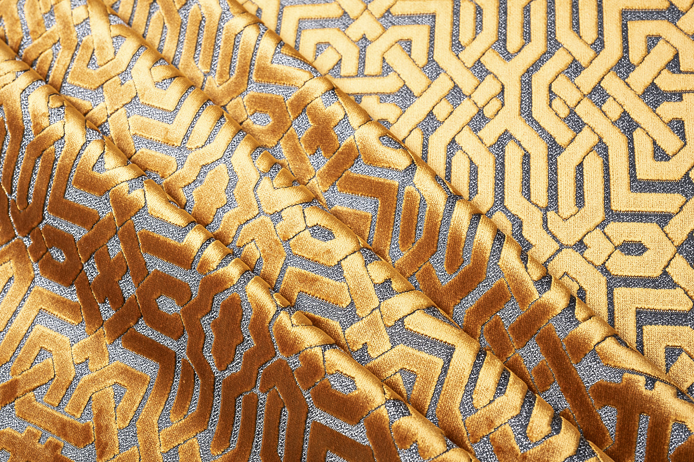 Ткань портьерная/мебельная LATTICE оранжевая Garda Decor 134LS-127062740-LATTICE ORANG