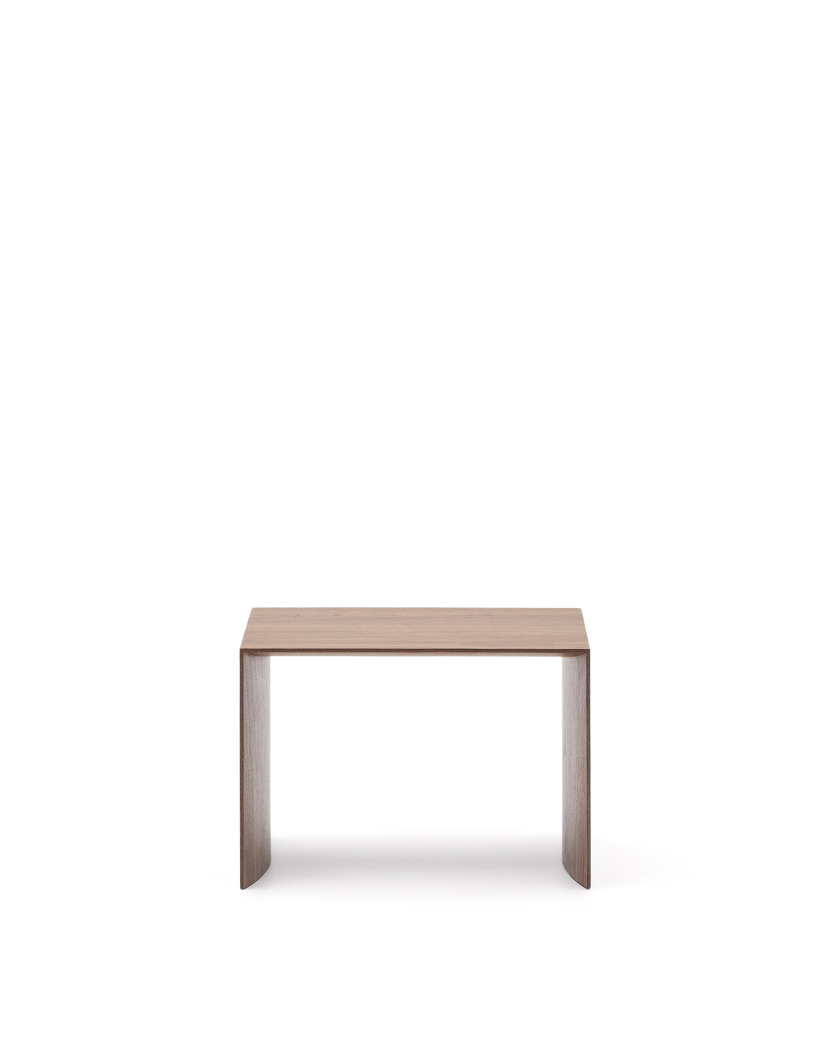 Litto Приставной столик из шпона ореха натурального цвета 55 x 40 см La Forma (ex Julia Grup)