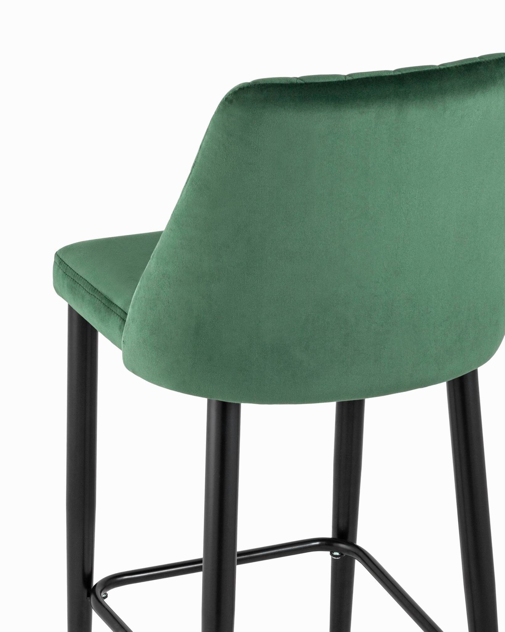 Стул полубарный Диего велюр зеленый Stool Group