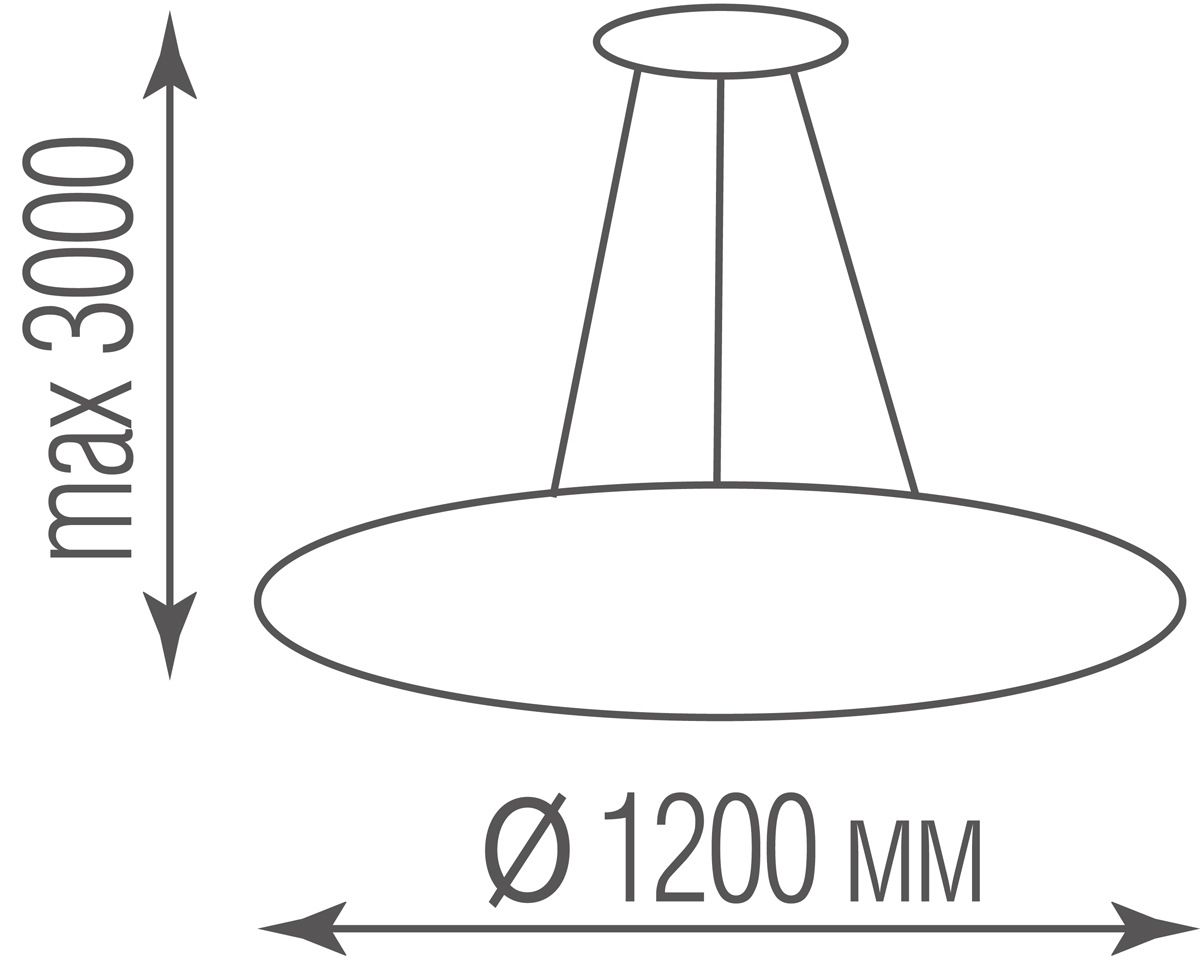 Подвесной светодиодный светильник Donolux S111094RW1W1200