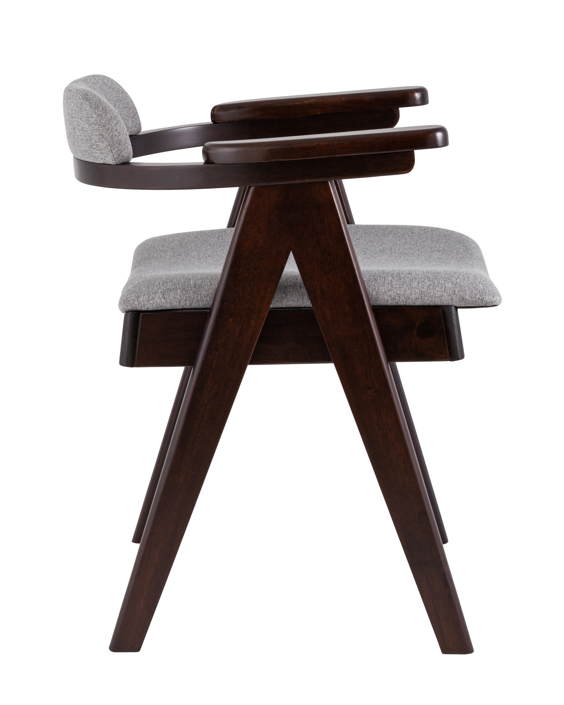 Стул обеденный OLAV NEW массив гевеи серое Stool Group