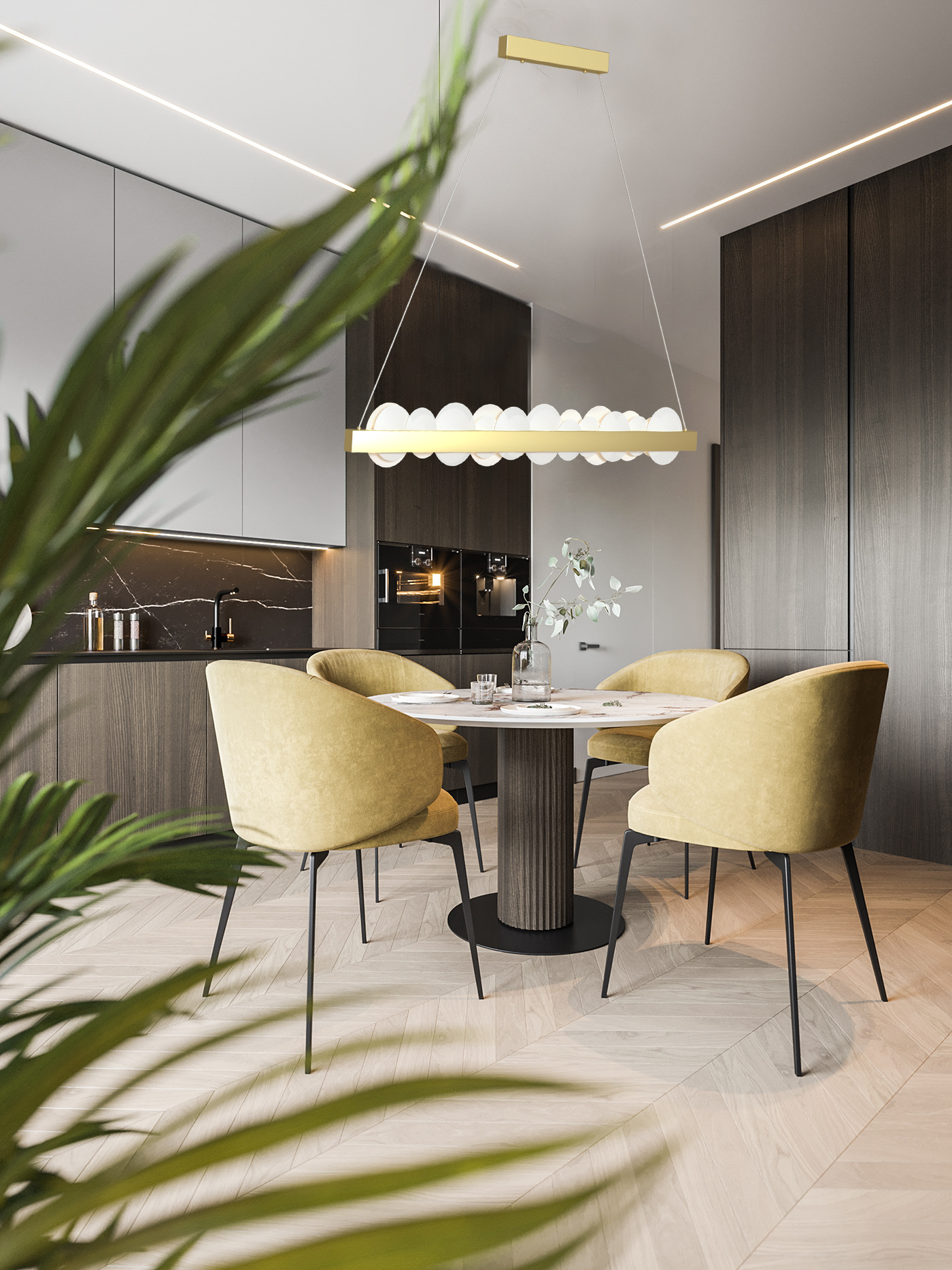 Люстра Milosh tendence 0682CL-36GD