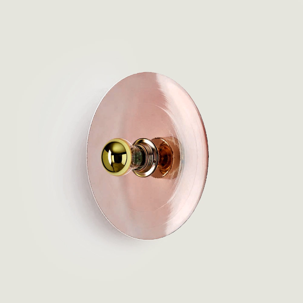 Бра Fest черный цоколь 5 см - розовое стекло Aromas del Campo