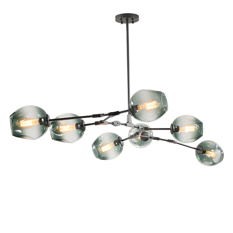 Люстра  Delight Collection Bubble 7 black/smoky