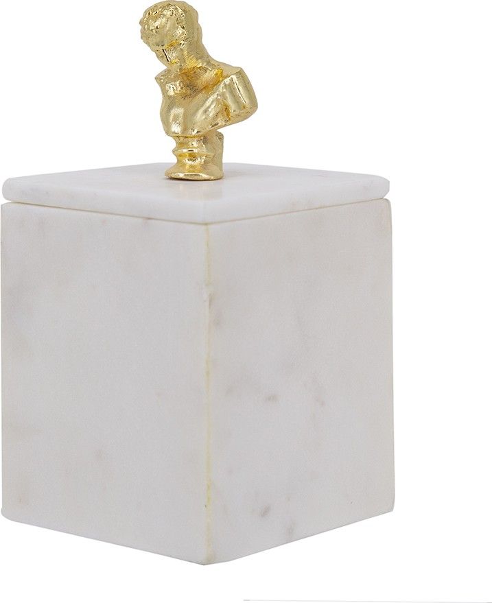 Шкатулка из белого мрамора Glasar 78029-DS