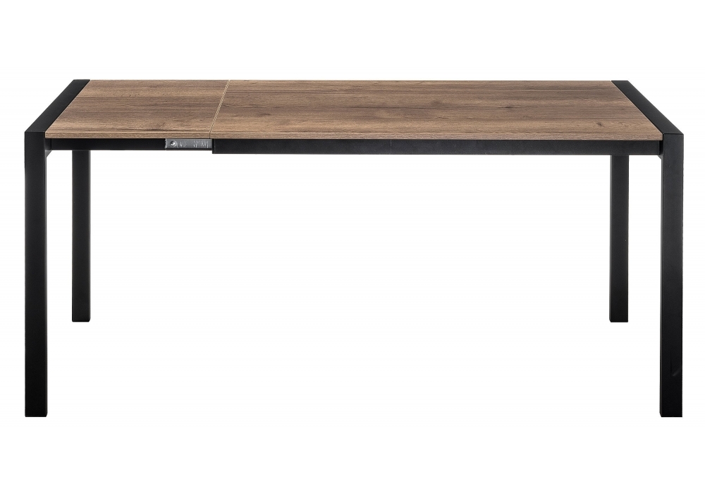 Стол деревянный Woodville Центавр 120 (160) х 70 дуб велингтон / черный матовый 420989