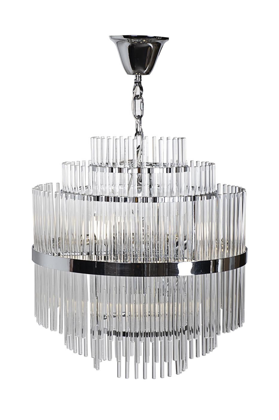 Люстра из стекла (хром) Garda Decor K2KR1137P-7