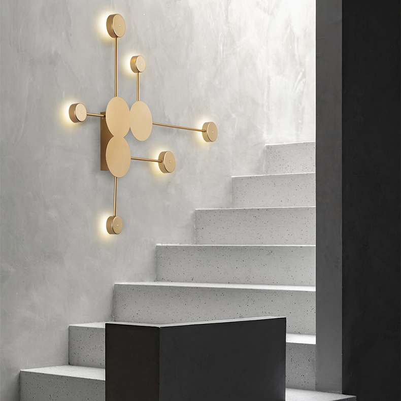 Бра Pin Wall Light 6 Black by ImperiumLoft