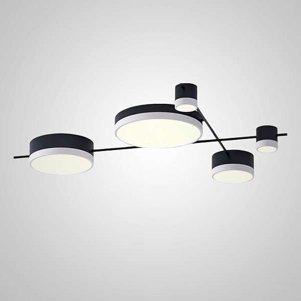 Потолочная люстра CHUTE B Black White by ImperiumLoft