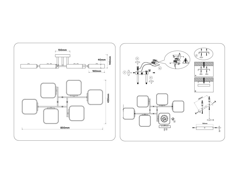 Накладная люстра Ambrella Light FL4886