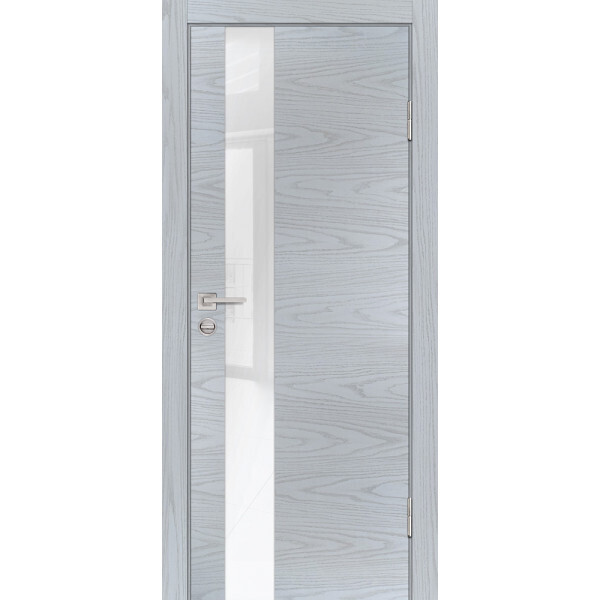 Межкомнатная дверь Graf P-10 белоснежный лакобель Дуб скай серый (2000 х 800)