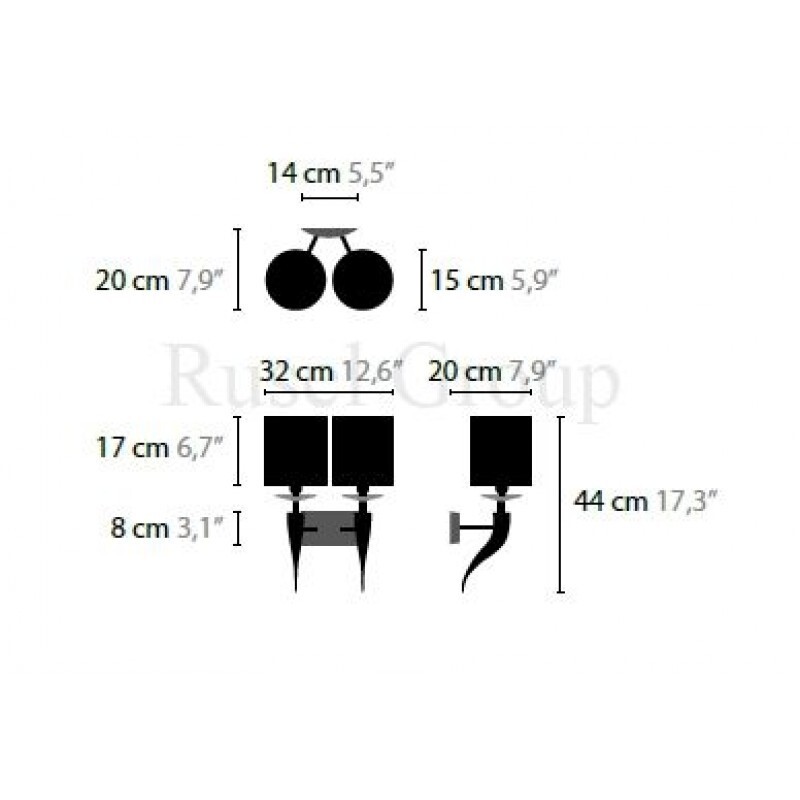 Настенный светильник ILFARI LOVING ARMS W2 11644