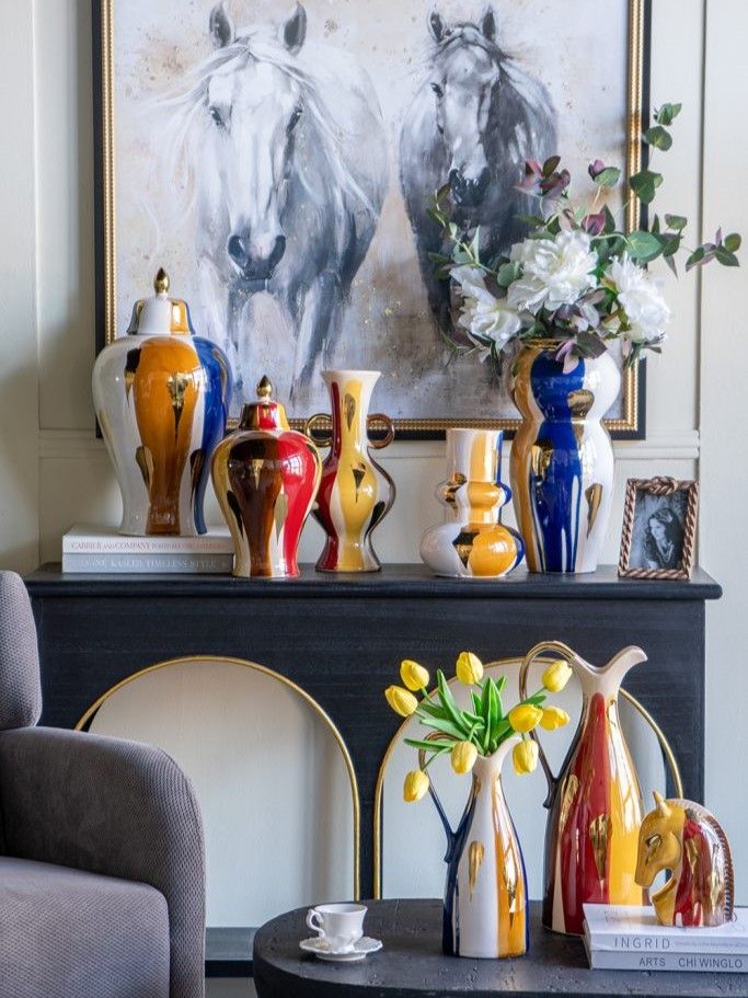 Ваза акцентная Glasar A61208