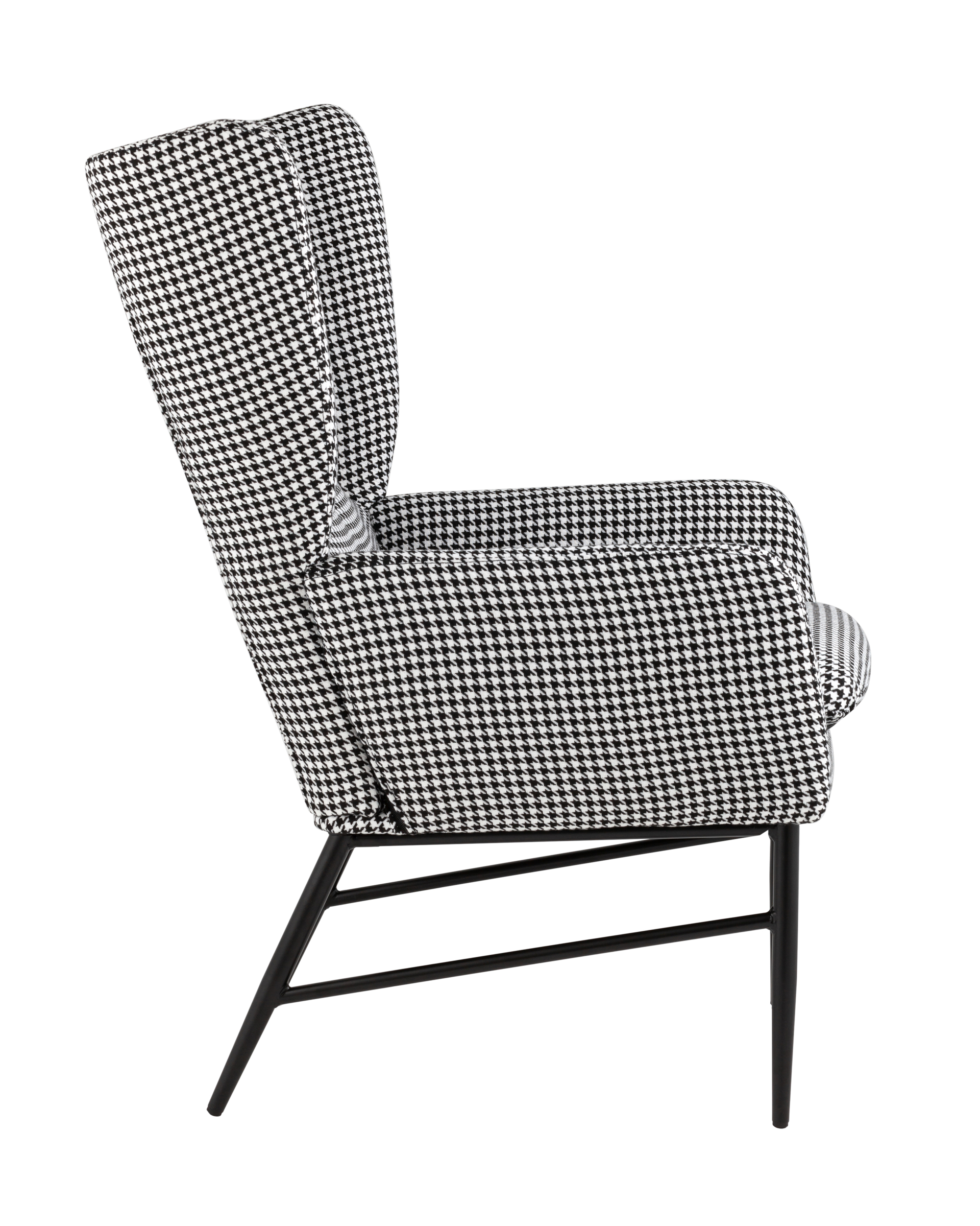 Кресло Мэйден гусиная лапка черно-белый Stool Group