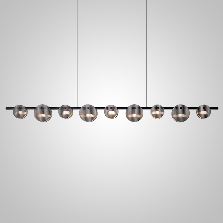 Реечный, рядный светильник RUTGER LONG L170 Black by ImperiumLoft