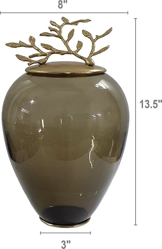 Ваза с крышкой Glasar 83144