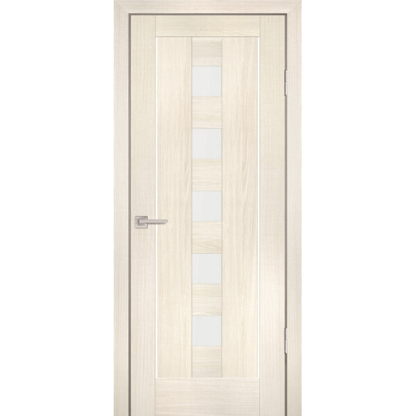 Межкомнатная дверь Graf PS-34 белый сатинат ЭшВайт Мелинга (2000 х 700)