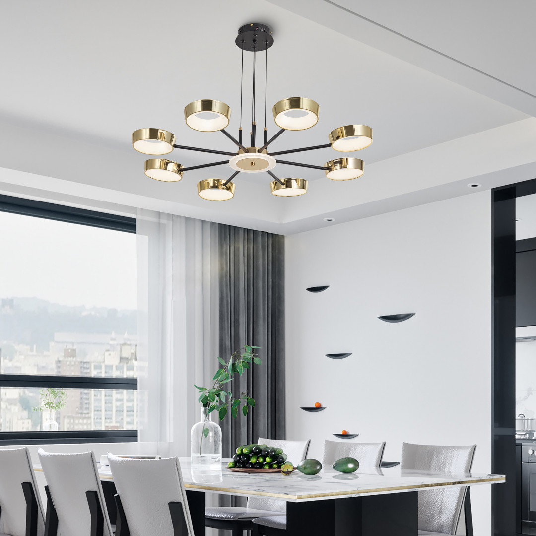 Подвесной светильник светодиодный 271079/8 BK/GD Arte Milano