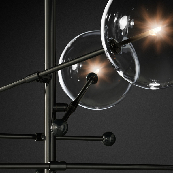 Подвесной светильник ImperiumLoft Globe Mobile 6 black KG0835P-6 black by ImperiumLoft