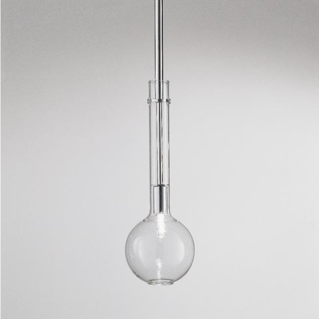 Подвесной светильник Selene Illuminazione Ampolla clear/chrome 2804-023002