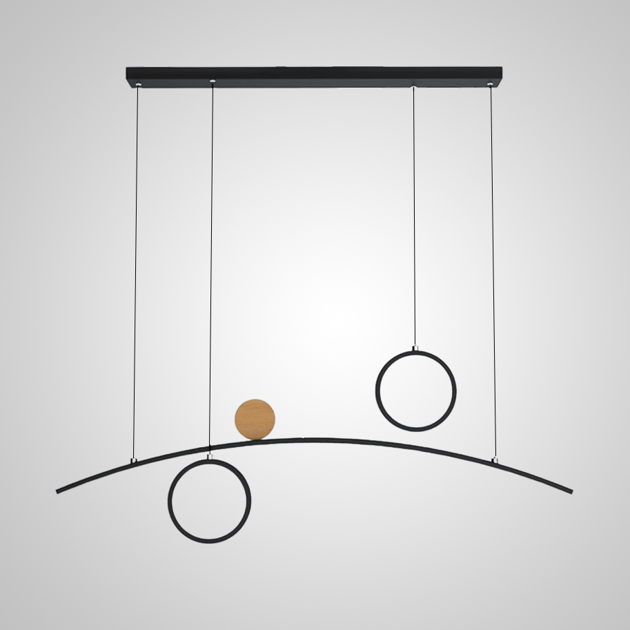 Подвесной светильник ABIGAIL LONG Black by ImperiumLoft