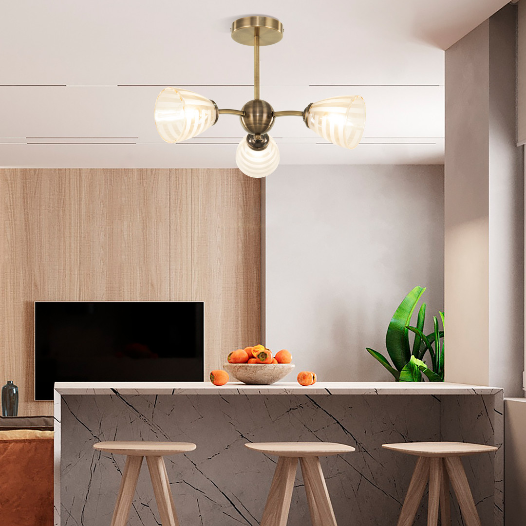 Люстра с плафонами 320107/3 AB Arte Milano