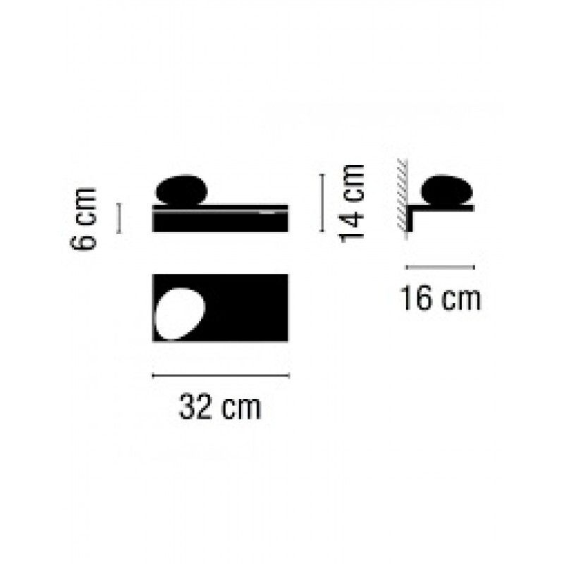 НАСТЕННЫЙ СВЕТИЛЬНИК VIBIA Suite 6041