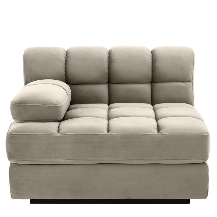 Диван , левая часть Eichholtz Dean savona greige velvet - Left,   115032