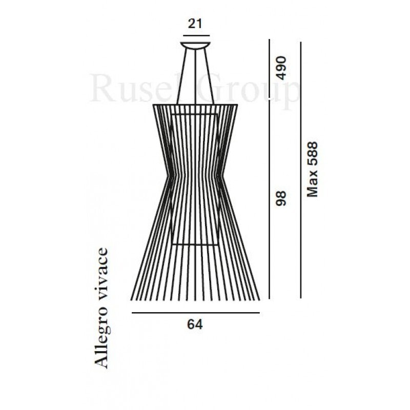 Подвесной светильник Foscarini Allegrо Vivace sospensione