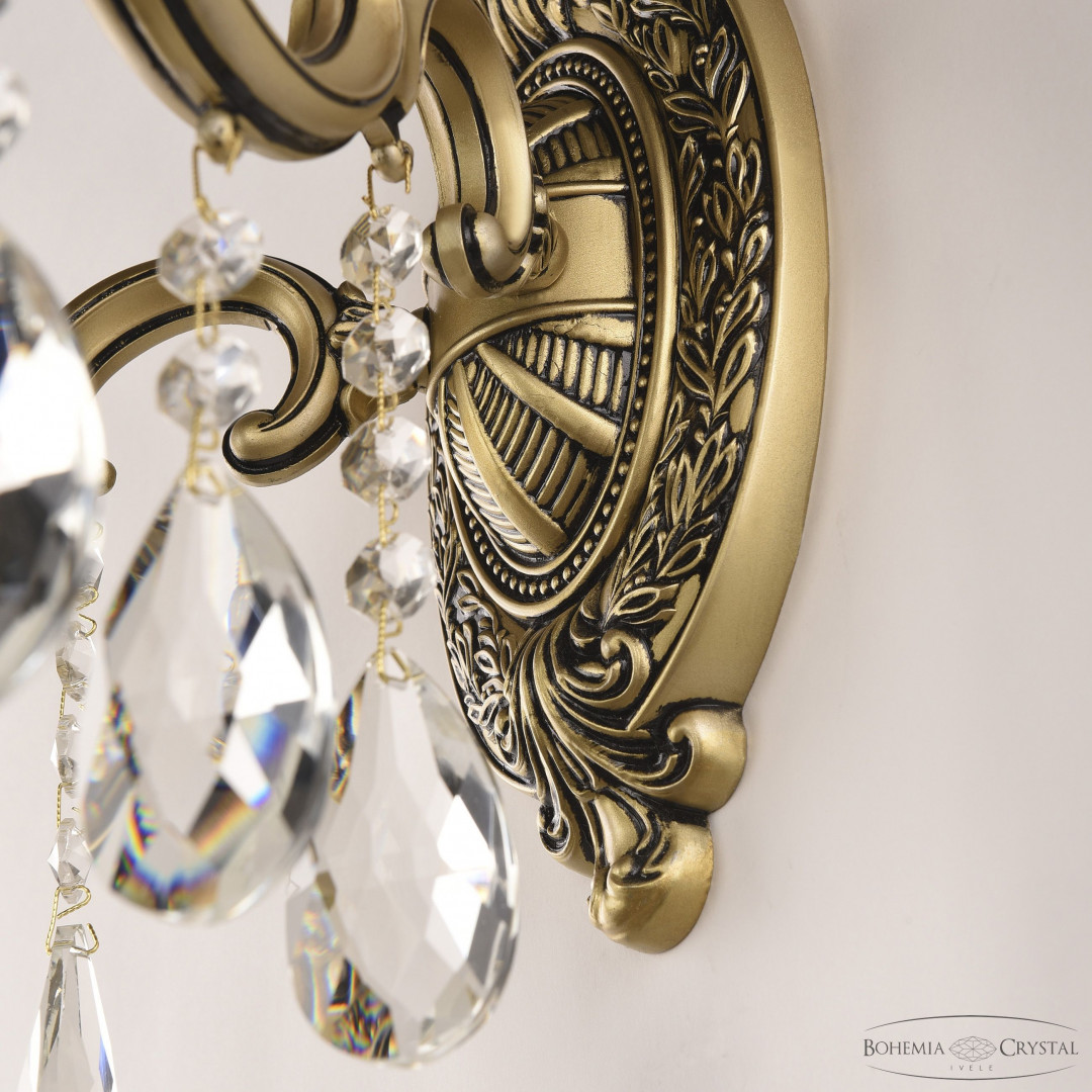 Бра хрустальные AL7801B10/2/175 A AGB P Amber/M-1H Bohemia Ivele Crystal