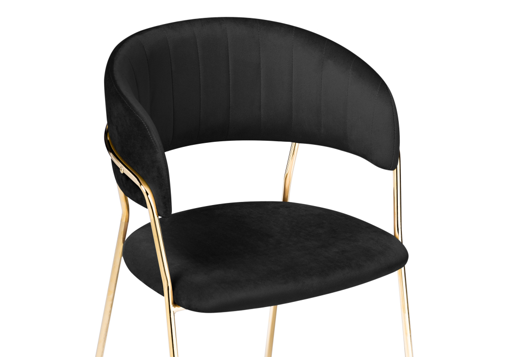 Стул Woodville Kamelia black / gold  15319