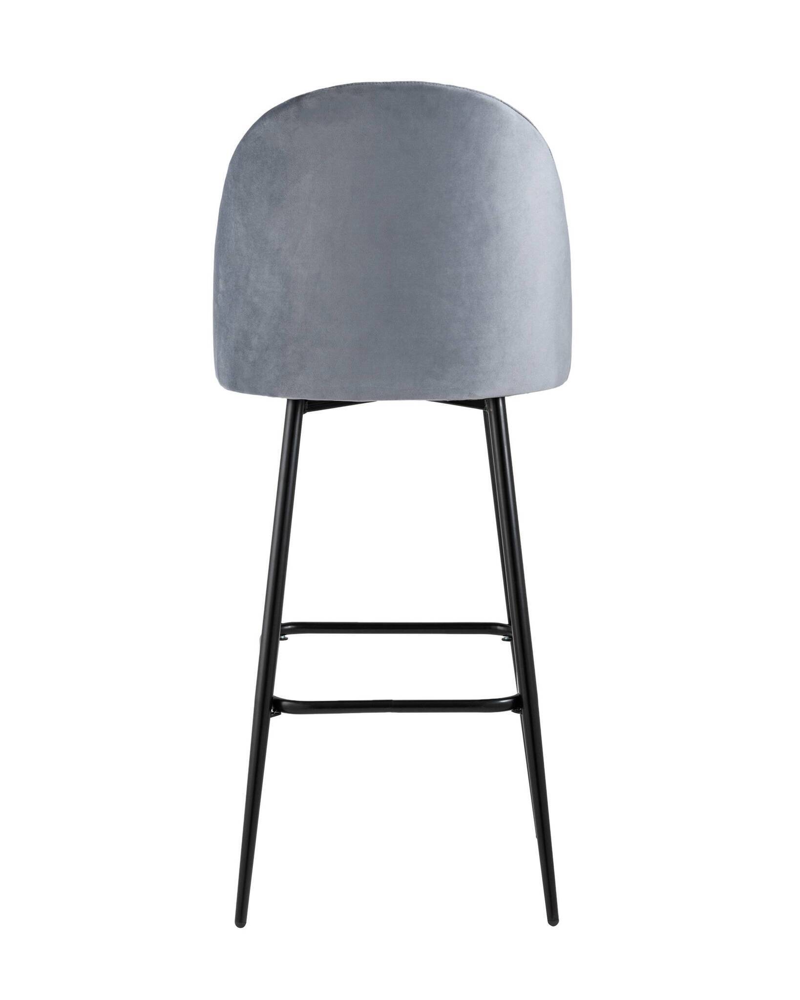 Стул барный Марсель велюр серый Stool Group
