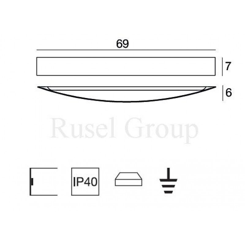 Настенный светильник Linea Light Curve LED 1147