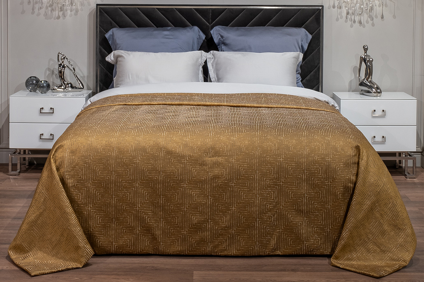 Покрывало горчичное Garda Decor 121GD-12115