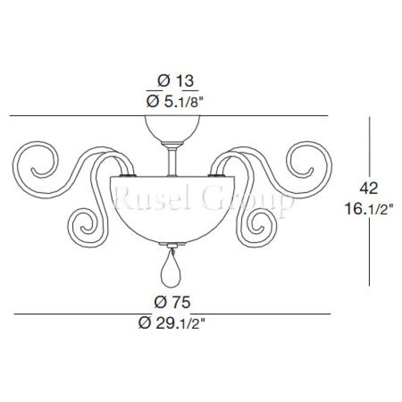 Потолочный светильник Leucos BOLERO PL75 (GALLERY)