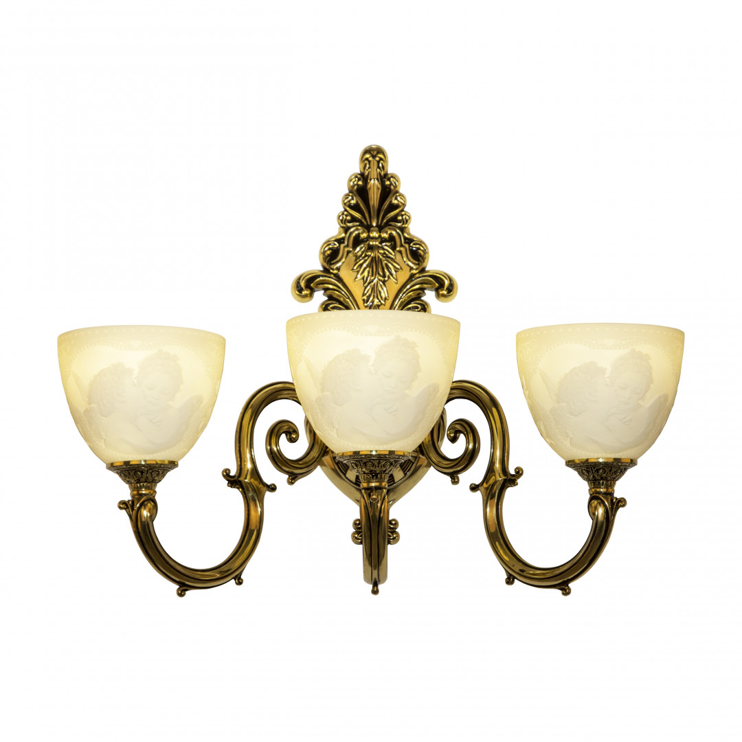 Бра бронзовые с хрусталём 7203B15/3/210 GB P1 U Angel